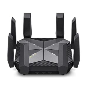 tp-link axe16000 quad-band wifi 6e router (archer axe300) - dual 10gb ports wireless internet router, gaming router, supports vpn client, 2.5g wan/lan port, 4 x gigabit lan ports