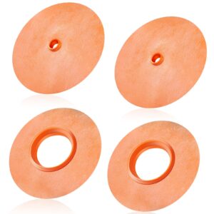 4 pcs pipe valve gasket kit includes mixing valve seal 4-1/2 inch and pipe seal 3/4 inch opening, waterproofing round pipe gasket seal for shower valve and shower head gasket seal