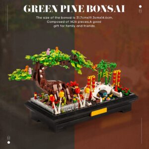 dOvOb Decor Bonsai Tree Mini Building Set, Plant Model Toys as Gift for Adult, Build a Bonsai Idea Display Pieces for The Home or Office (1426 Pieces)