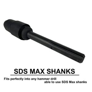 TR TOOLROCK SDS Max to SDS Plus Adapter, 40Cr Steel SDS Max Shank, Connection SDS Max to SDS Plus Drill Converter Shank Quick Tool