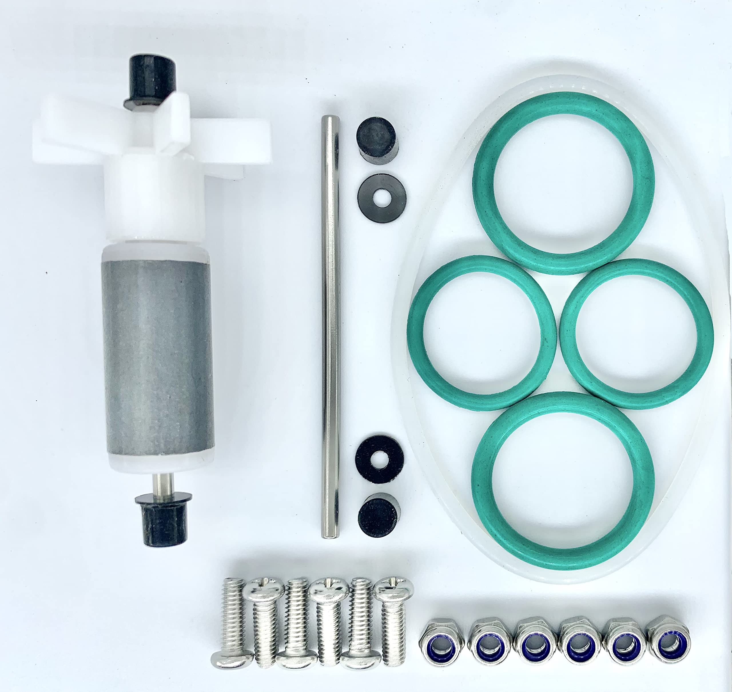 Bamkyait P4071 58113 Replace Lay-Z-Spa Coleman Hot Tub Water Pump Seal E02 Rebuild Kit with Impeller & Shafts