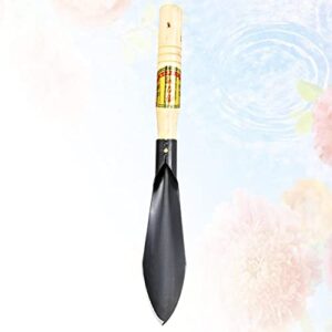 3pcs Transplanting Scoop Weeding Pointed Flower Soil Shovel Tool for with Bonsai Planting Pot Camping Portable Moving Wooden Handle Smoothing Mini Garden Steel Stainless