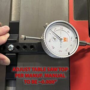 Table Saw Alignment Gauge Without Dial Indicator - Calibrate and Align Your Blade & Fence - Eliminate Burn Marks and Reduce Kickback!