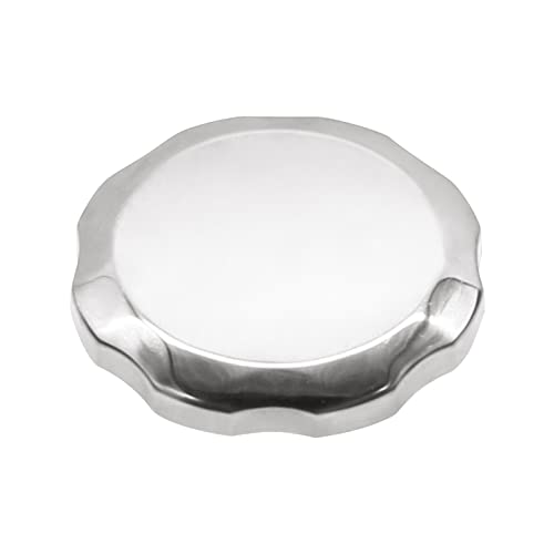 LDEXIN Metal Gas Fuel Cap Cover Chrome Tank Cap for 2kw - 8kw Petrol Generator, 92mm O.D.