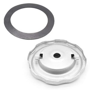 LDEXIN Metal Gas Fuel Cap Cover Chrome Tank Cap for 2kw - 8kw Petrol Generator, 92mm O.D.