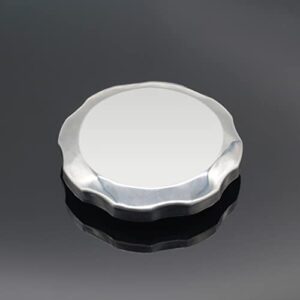 LDEXIN Metal Gas Fuel Cap Cover Chrome Tank Cap for 2kw - 8kw Petrol Generator, 92mm O.D.