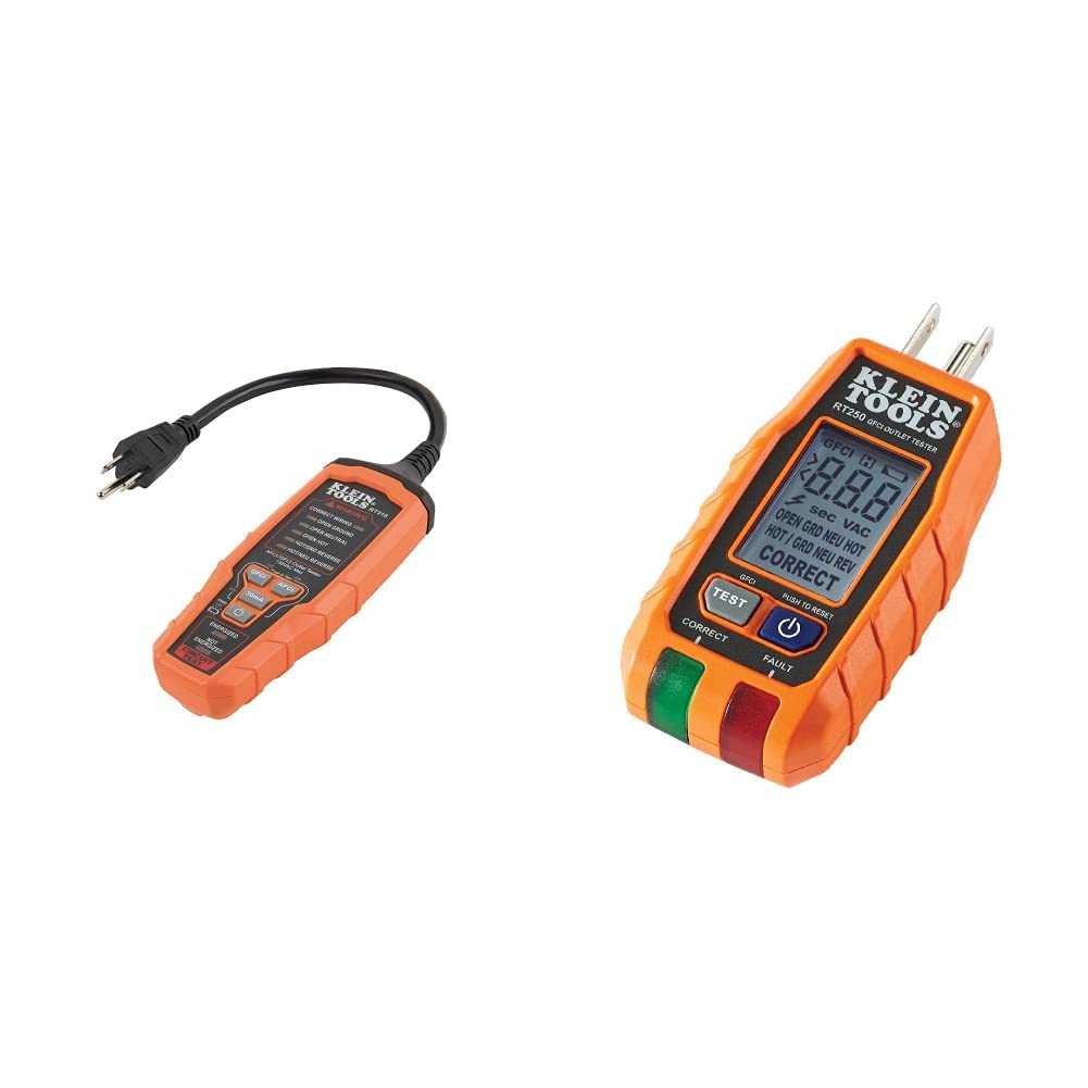 Klein Tools Electrical Outlet and GFCI Testers Bundle | RT310 + RT250