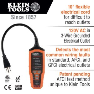 Klein Tools Electrical Outlet and GFCI Testers Bundle | RT310 + RT250