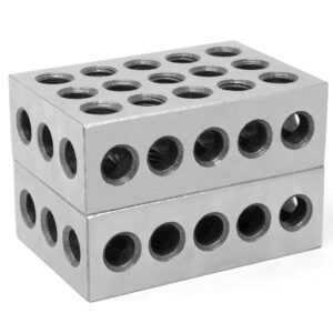 WEN 1-2-3 Steel Blocks (Two Pack) and Woodstock Stainless Steel Machinist Square Set