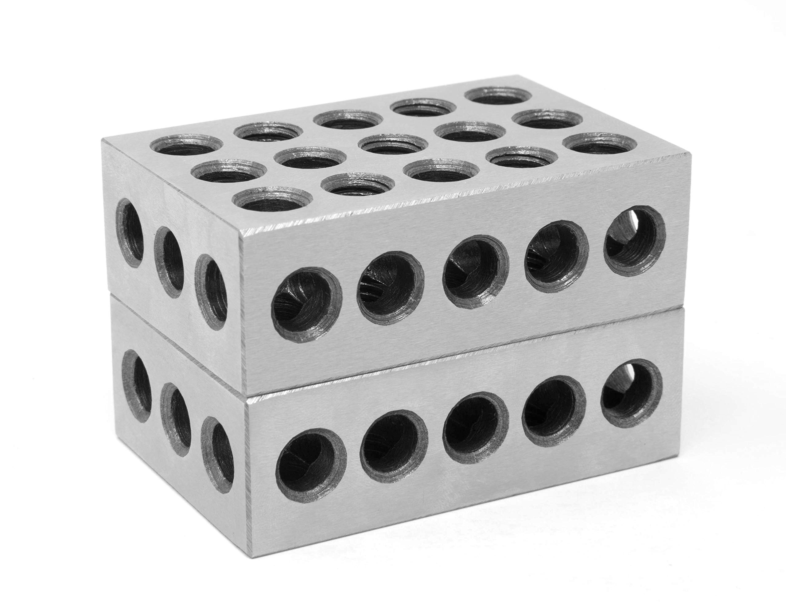 WEN 1-2-3 Steel Blocks (Two Pack) and Woodstock Stainless Steel Machinist Square Set