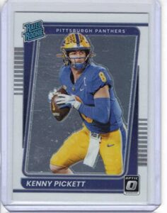 2022 panini chronicles draft picks donruss optic rated rookies #7 kenny pickett - pittsburgh panthers - rookie year