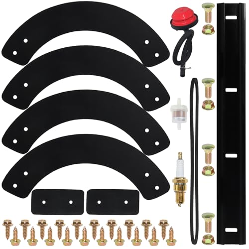 NICHEFLAG 753-04472 Auger Kit with 731-1033 Shave Plate 954-0101A Belt Replaces 753 04472, 735-04032, 735-04033 for Troy-Bilt 2100, 210, 521, 721, 5521, White Outdoor SB221, SB521, SB721 Snow Throwers