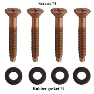 Zeiboat 4 Pack 79104800 Spa and Pool Light Screws with Gum Washers, Pool Screw Replacement