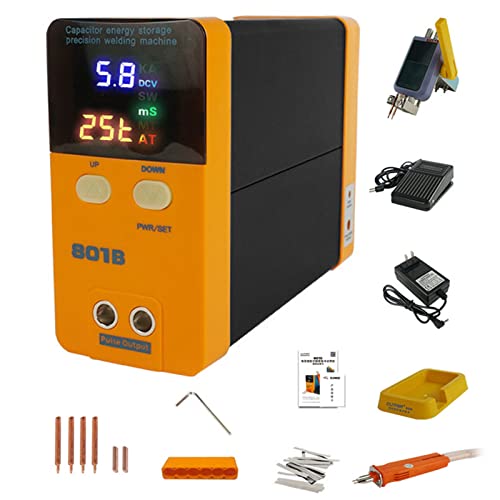 CHUNTIANMEI 801B Battery Spot Welder,Industrial Energy Storage Battery Welding Machine,with Spot Welder Pen,11.6Kw Pulse Spot Welder,Portable Precision Battery Welding Equipment