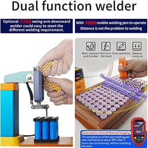 CHUNTIANMEI 801B Battery Spot Welder,Industrial Energy Storage Battery Welding Machine,with Spot Welder Pen,11.6Kw Pulse Spot Welder,Portable Precision Battery Welding Equipment