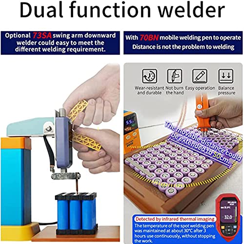 CHUNTIANMEI Battery Welding Machine,11.6 KW Pulse Spot Welder,Battery Spot Welder and Soldering Station Portable Pulse Welding Machine,for Battery Pack 18650 14500 Lithium Batteries