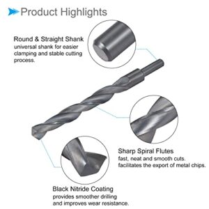 CoCud Reduced Shank Twist Drill Bits, 16mm Cutting Edge, Nitride Coated High Speed Steel 4241 - (Applications: for Stainless Steel Drilling Machine)