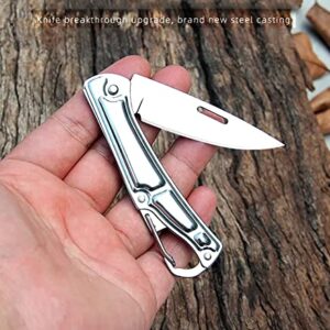 DHDestined Fateful Mini Pocket Knife Folding Knife, with 2.6in Sharp Steel Blade, EDC Knife for Hiking, Camping, Outdoor