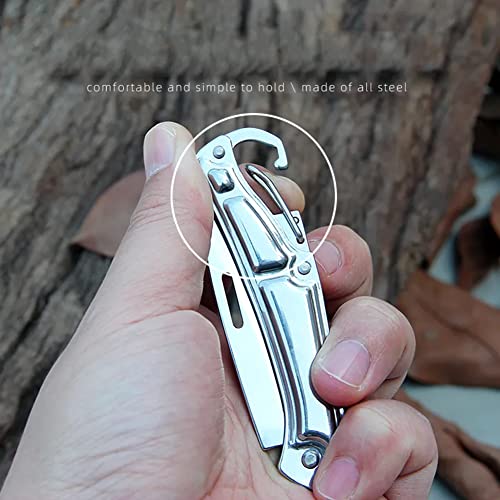 DHDestined Fateful Mini Pocket Knife Folding Knife, with 2.6in Sharp Steel Blade, EDC Knife for Hiking, Camping, Outdoor