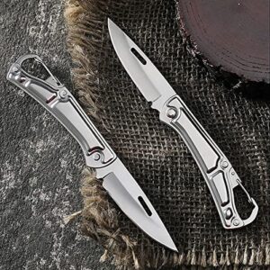 DHDestined Fateful Mini Pocket Knife Folding Knife, with 2.6in Sharp Steel Blade, EDC Knife for Hiking, Camping, Outdoor