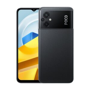 poco m5 4g lte gsm (128gb + 6gb) 50mp triple camera 6.58" octa core (not for usa market) global unlocked + (w/fast 51w car charger) (black (global version))