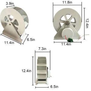 Mdxtog Micro Hydroelectric Turbine Generator 100W, Low-Speed Water Wheel Generator For Household Outdoor Lighting Generation Power Equipment Hydro Water Turbine Generator