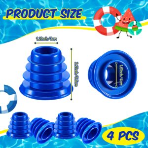 Fabbay 4 Pieces Pool Cleaner Skimmer Cone Adapter Pool Cleaner Valve Cuff Compatible with Zodiac Baracuda Valve Cuff W70263 W63900, Pentair Kreepy Krauly K121110, 1-1/2 Inch and 2 Inch Hose Cone