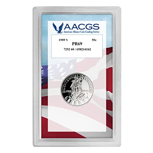 1989 S Commemorative Congress Bicentennial Half Dollar AACGS Proof