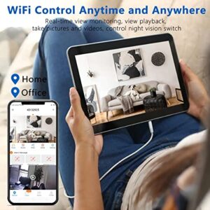 LCYATCE Mini Spy Camera WiFi with Video Recording, Baby Monitor Pet Cam Wireless Hidden Camera Home Security Nanny Cam Real Time Streaming Light Night Vision/Motion Detection