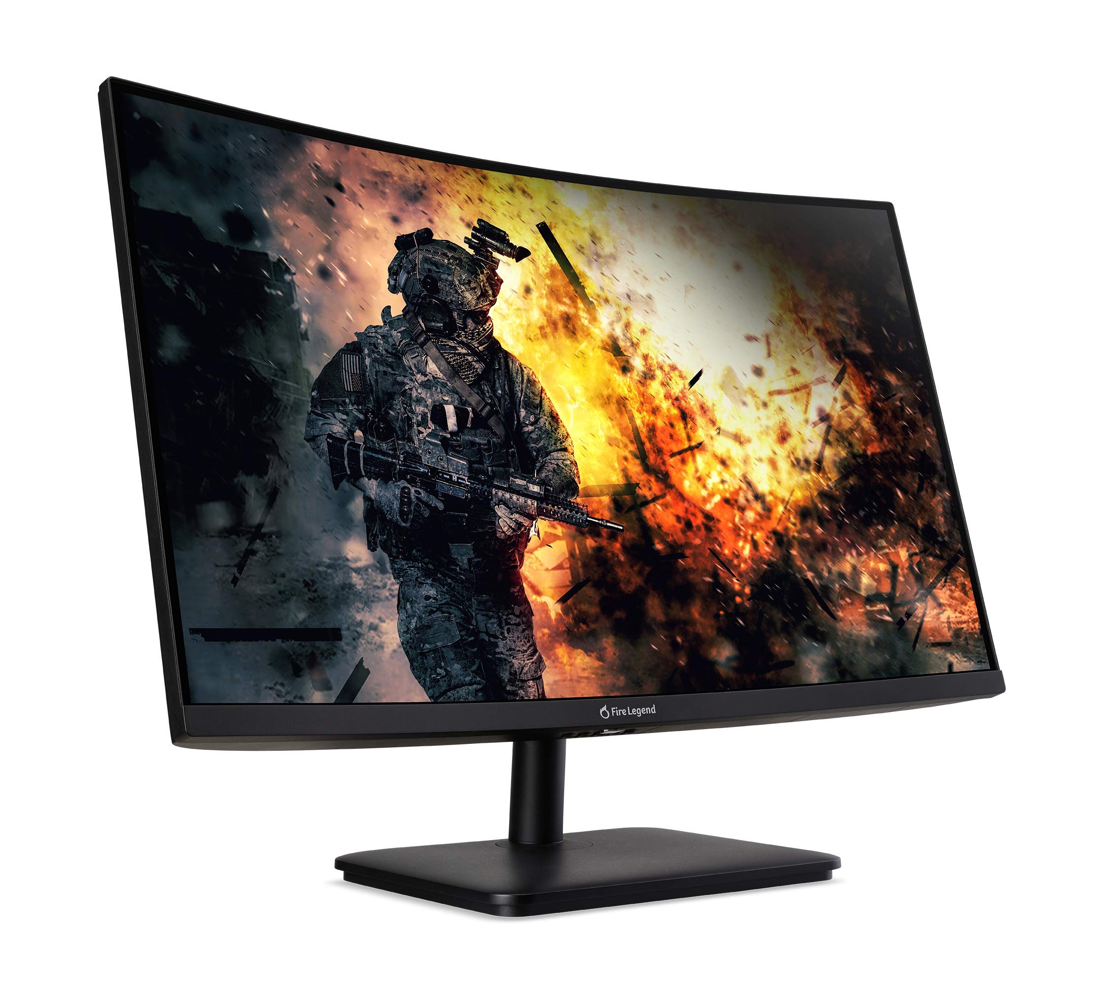 AOPEN 27HC5R Vbiipx 27" Full HD (1920 x 1080) VA 1500R Curved Gaming-Monitor | AMD FreeSync Premium | 165Hz Refresh Rate | 1ms-TVR | HDR 10 Support | Ports: 1 x Display Port 1.4 & 2 x HDMI 2.0, Black