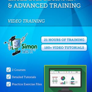 Excel 2021 Training DVD for Absolute Beginners to Advanced Users – Excel Course Including Exercise Files