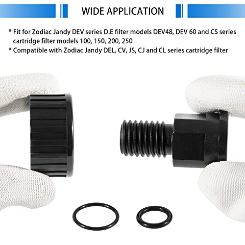 besttruck R0552000 Tank Adapter with O-Ring and Union Replacement Kit for Select Zodiac Jandy Pool & Spa Cartridge Filters