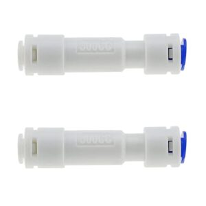 zzhxsm flow restrictor 2pcs 1/4inch 300cc flow restrictors with quick connect for ro reverse osmosis