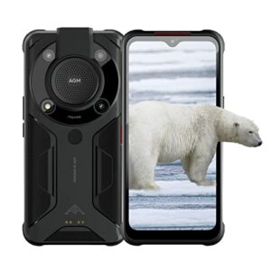 agm glory rugged smartphone, rugged phone unlocked 5g qualcomm 8g+256g, 110db loud speaker 6200mah cold-resistant battery 48mp+20mp night vision camera, 6.53" fhd+display, nfc,wireless charging