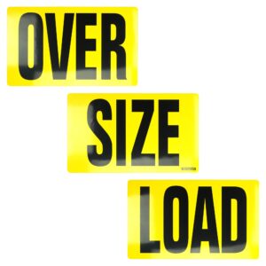 oversize warning products - magnetic over size load sign 3 piece (12 x 60)