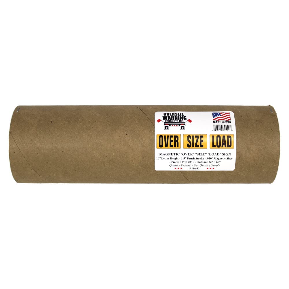 Oversize Warning Products - Magnetic Over Size Load Sign 3 piece (12 x 60)