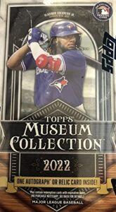 2022 topps museum collection mlb baseball mini box (5 cards/bx including one hit)