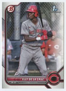 2022 bowman prospects #bp-50 elly de la cruz 1st bowman cincinnati reds mlb baseball trading card