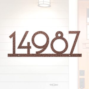 Personalized Metal House Number Sign | Custom Address Plaque | Mid Century Modern | Art Deco House Numbers | Address Numbers for House
