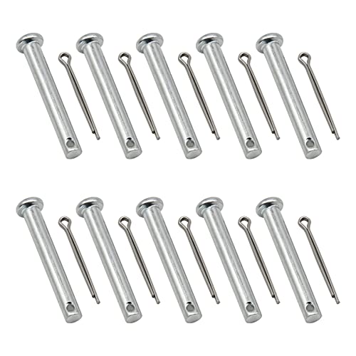 Gpartsden 1687404k Snowblower Shear Pins 1668344SM 1687404 for Snapper / Simplicity 703063 1668344 1686806YP (10 Pack)