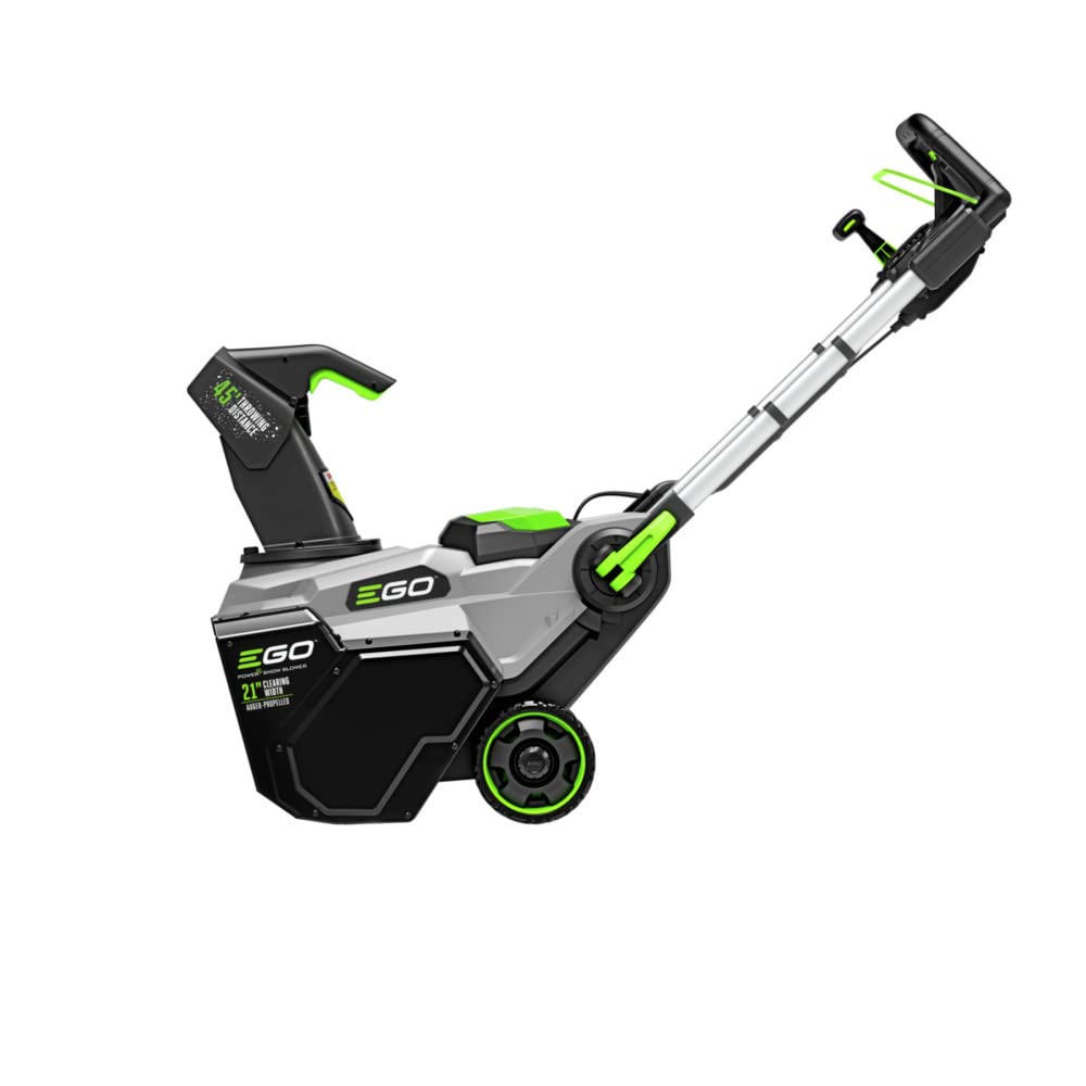 EGO Power+ SNT2125AP Auger Propelled 21'' Snow Blower with (2) 7.5Ah Batteries and Dual Port Charger Green