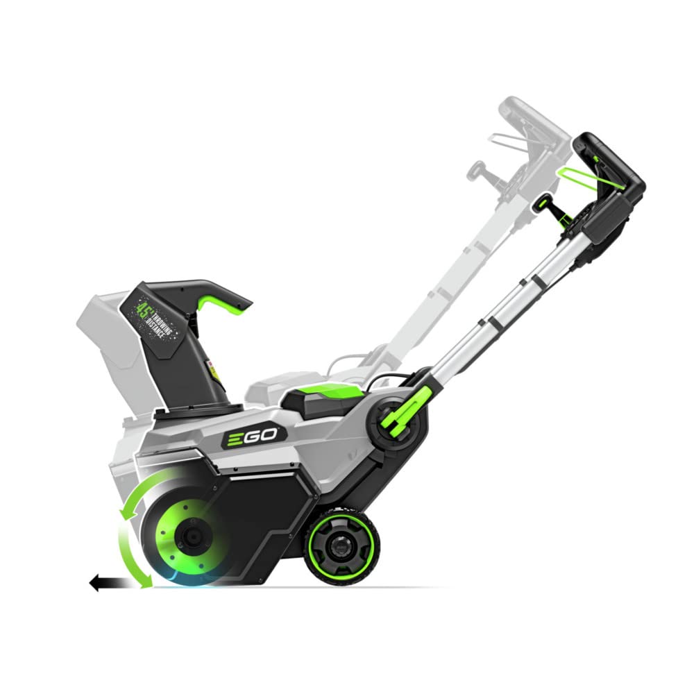 EGO Power+ SNT2125AP Auger Propelled 21'' Snow Blower with (2) 7.5Ah Batteries and Dual Port Charger Green