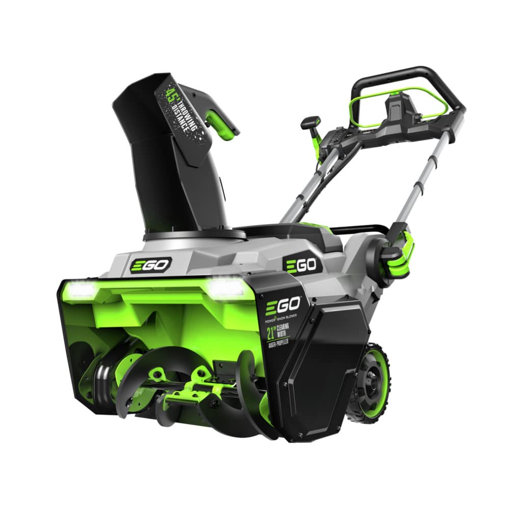 EGO Power+ SNT2125AP Auger Propelled 21'' Snow Blower with (2) 7.5Ah Batteries and Dual Port Charger Green