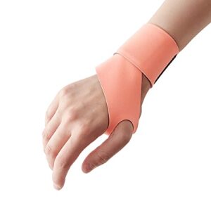 heybody slim air wrist support strap (1pack) | fitness daily carpal tunnel arthritis wrist pain relief injury prevention | comfortable fit | elastic material | breathable fabric (orange)