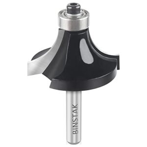 1/2" radius roundover router bit 1/4" shank, edge forming roundover bit bead rounding over edging bit by binstak