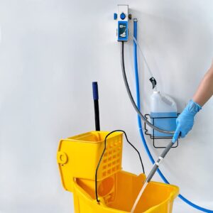 Single Mop Bucket Proportioner, Cleaning Chemical Dilution Dispenser for Application in Hotel, School, Store, Restaurant, Hospital, 8167SS