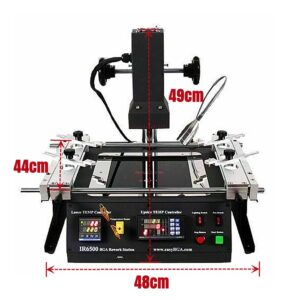 LENJKYYO Infrared Rework Station, Soldering Station, IR6500 BGA Desoldering Station 800W, SMD SMT Soldering Rework Welder for X-Box360 / PS3, Infrared Soldering/Welding Reballing Device