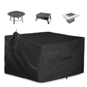 alster fire pit cover, fits for 30-32 inch, heavy duty and waterproof windproof covers, 32" l x 32" w x 24" h, black