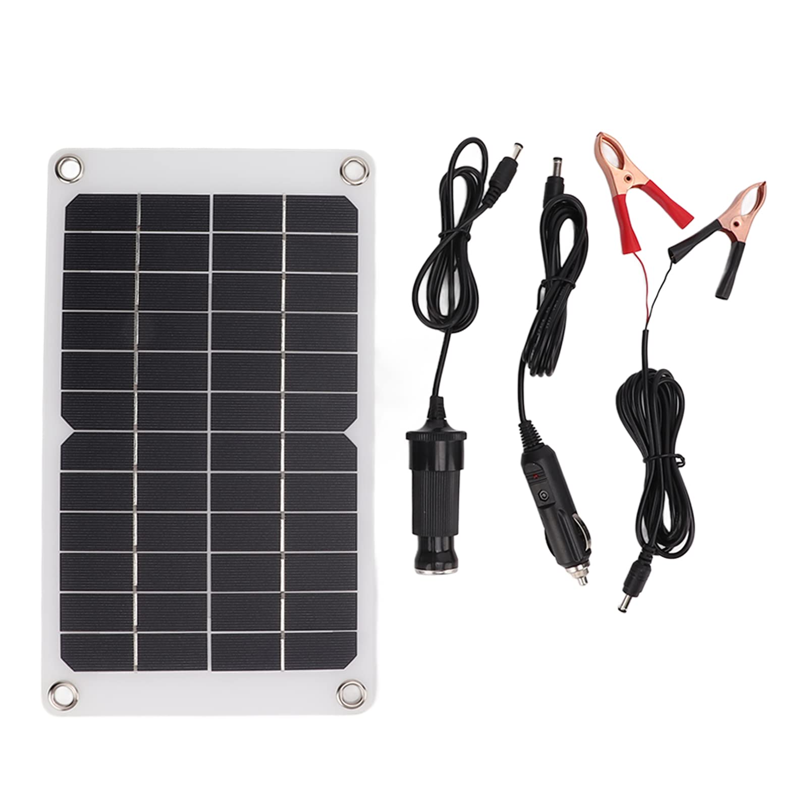 Solar Battery Charger, 12 Volt 7.8Watt Solar Trickle Charger, Waterproof Portable Power Solar Panel Battery Charger Maintainer for Car Automotive Boat Marine Motorcycle RV Trailer