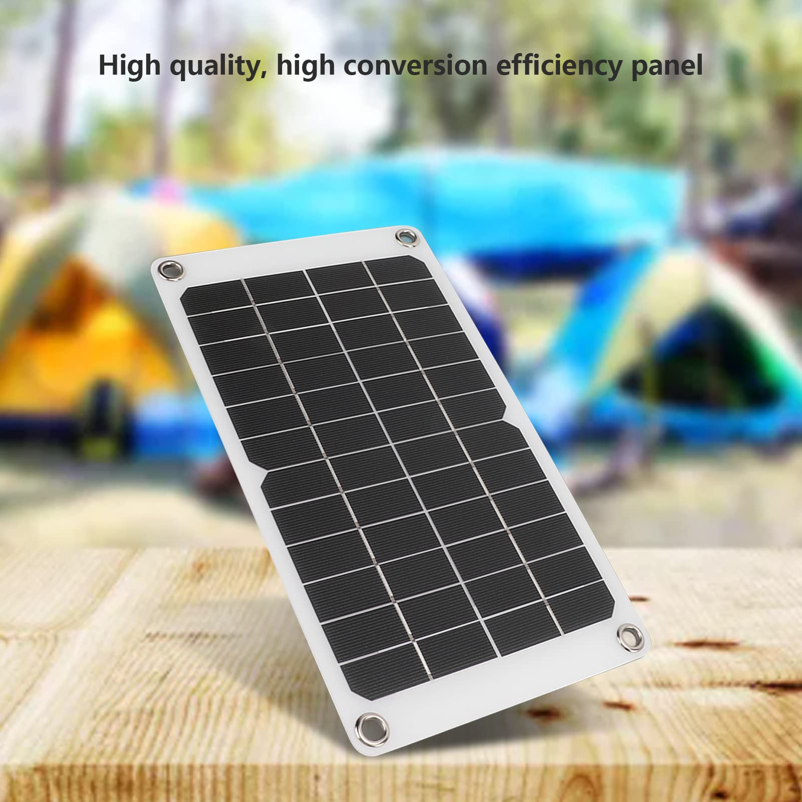 Solar Battery Charger, 12 Volt 7.8Watt Solar Trickle Charger, Waterproof Portable Power Solar Panel Battery Charger Maintainer for Car Automotive Boat Marine Motorcycle RV Trailer